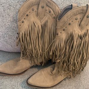 Liberty Black Fringe Boots